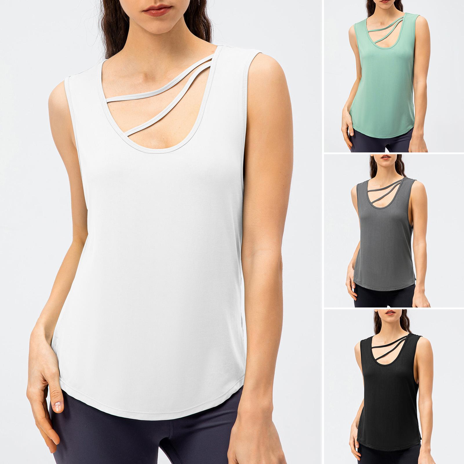 Áo thun nữ không tay thể thao Tank top, khô nhanh có 2 dây ngang để đảm bảo chắc chắn khi chạy