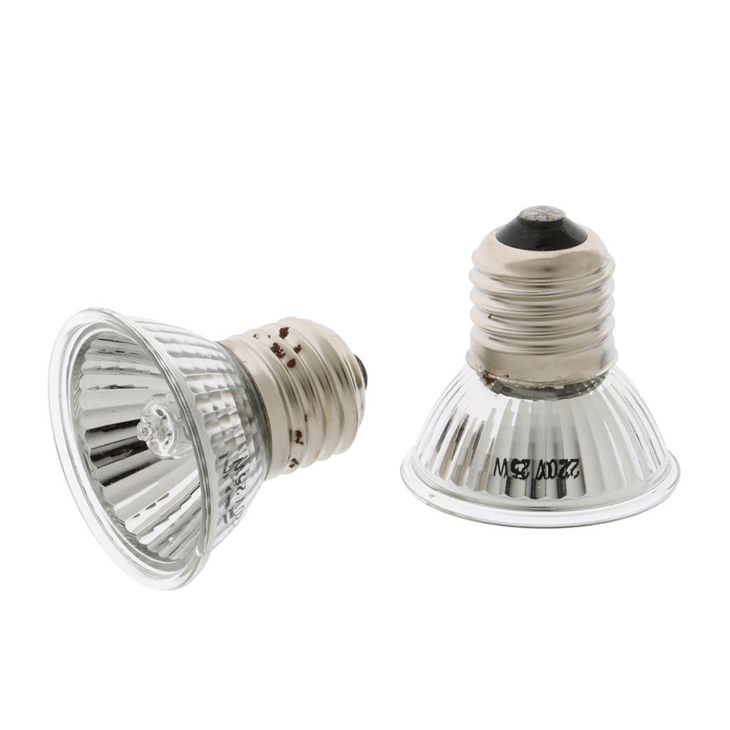 2x Pet Baby Bird Breeding Heating Bulb Heat Lamp Reptiles Daylight Lamp