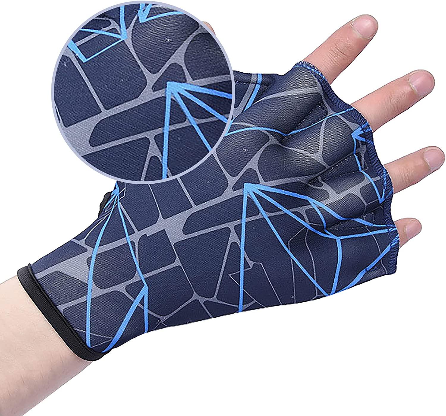 1 Đôi Găng Tay Bơi Chân Chèo Bơi Chống Nước Huấn Luyện Có Thể Điều Chỉnh Găng Tay Lặn Thiết Bị Cho Người Lớn Nam Nữ Tập Thể Hình