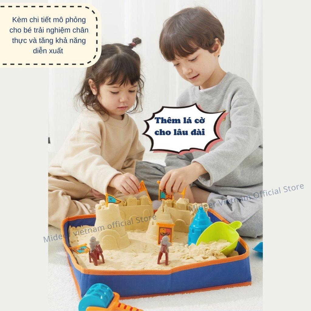 Đồ chơi xúc cát hình lâu đài Mideer Versatile Beach Play Set Castle of Soldier , đồ chơi đi biển cho bé