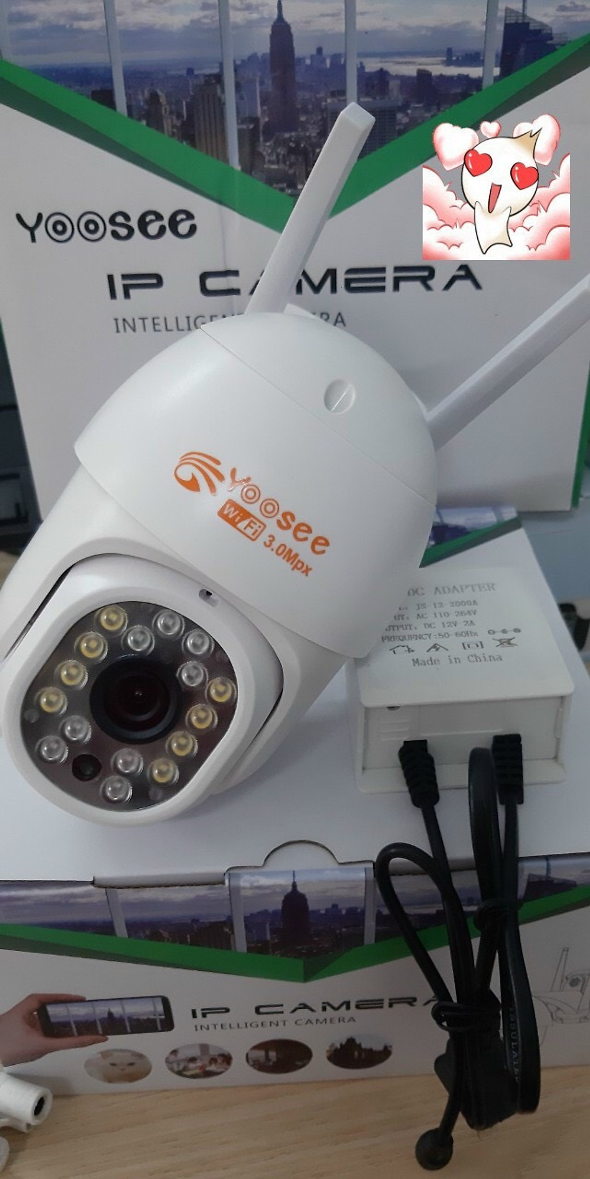 CAMERA PTZ NGOÀI TRỜI 2.0,KÈM THẺ NHỚ 32G - HÀNG CHÍNH HÃNG.