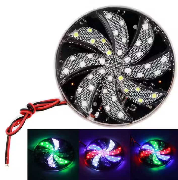 đèn led xoay chong chóng trang trí xe máy ôtô xe điện