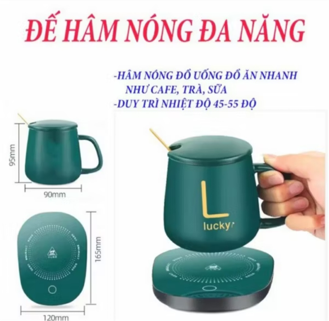 BỘ ĐẾ CỐC HÂM LÀM NÓNG NƯỚC TRÀ CÀ PHÊ SỮA HÀNG ĐẸP CHẤT LƯỢNG