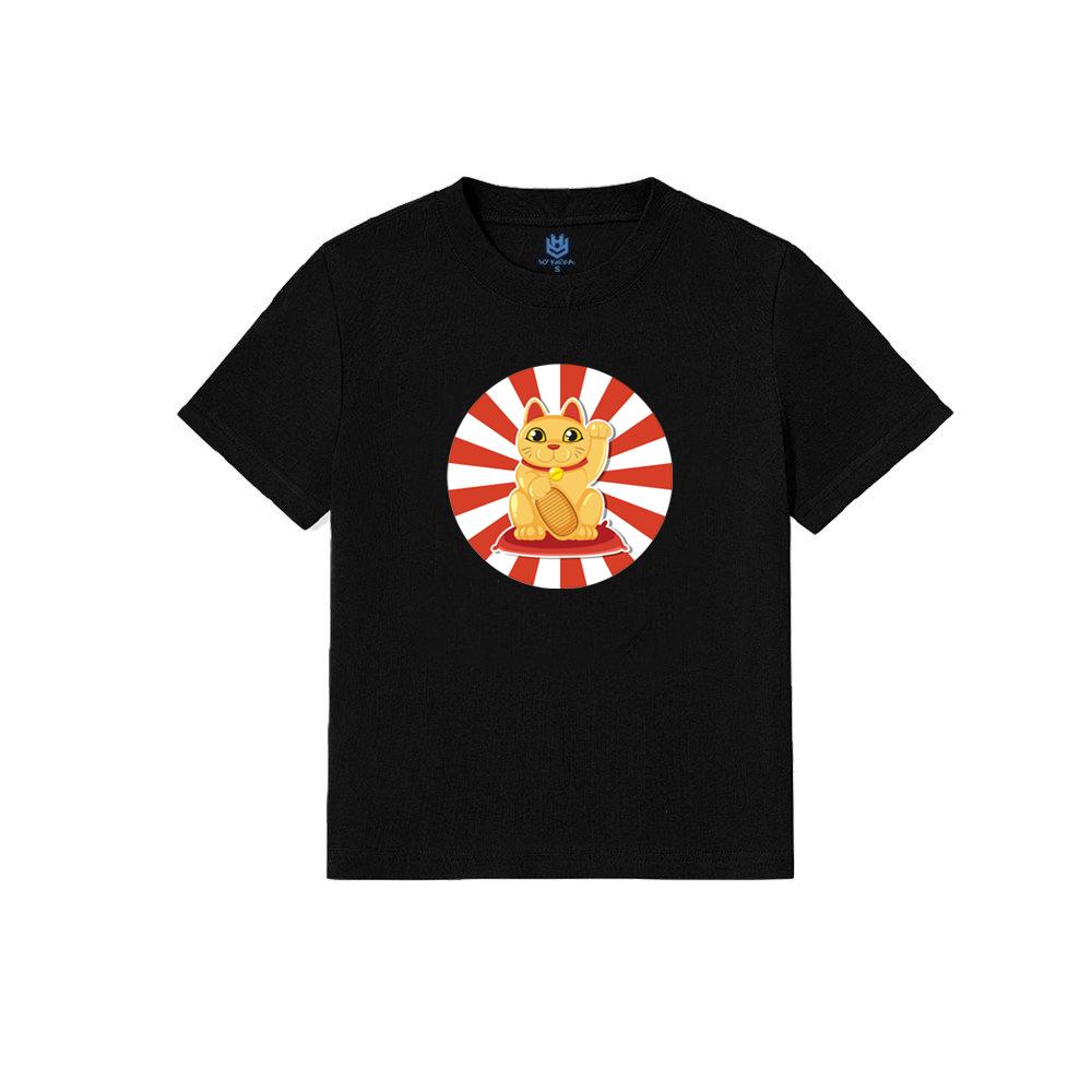 Áo thun Baby Tee hình Maneki Neko cat mèo vẫy tay may mắn Nhật Bản BND197