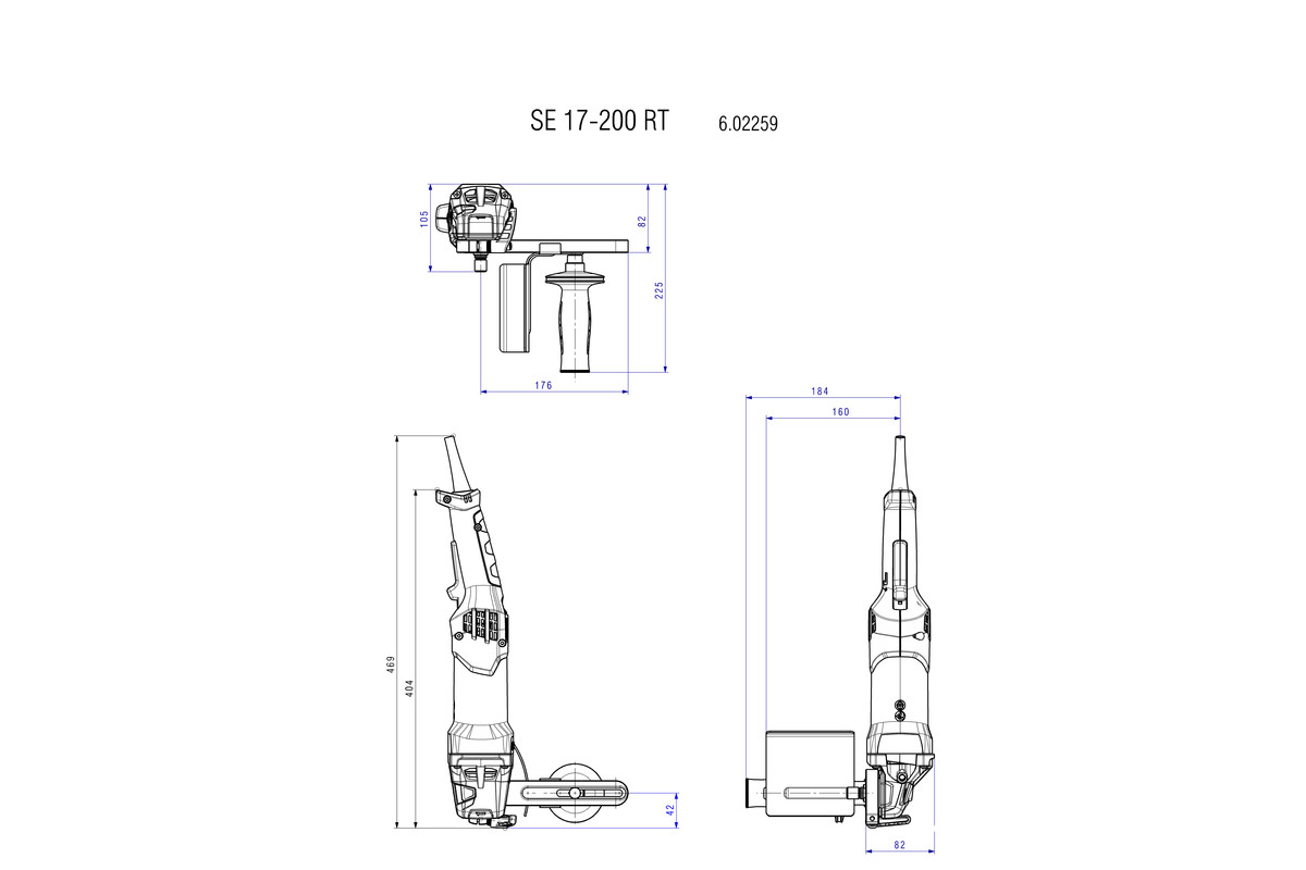 Máy Đánh Bóng Metabo SE 17-200 RT SET