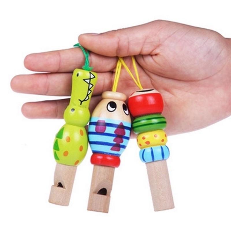 Đồ chơi còi gỗ hình động vật dễ thương cho bé