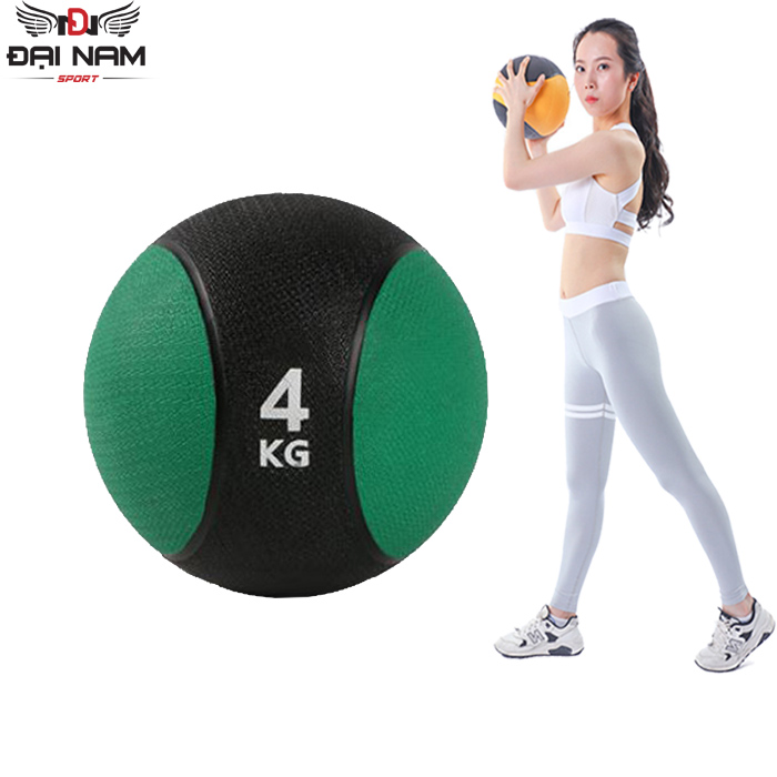 Bóng Tạ Tập Thể Lực,Tập Gym,Tập Yoga 4kg Chất Liệu Cao Su Đặc Hàng Nhập Khẩu Đại Nam Sport