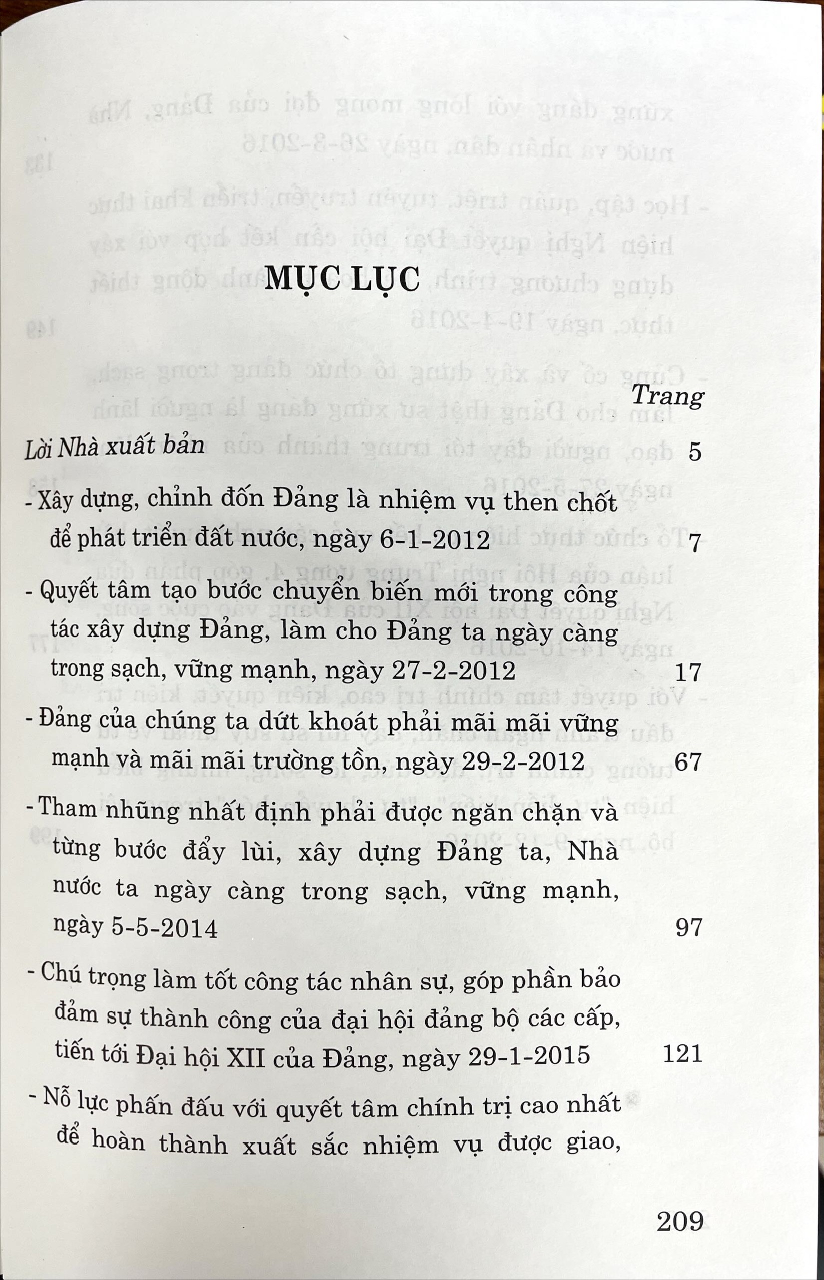 Xây dựng chỉnh đốn Đảng là nhiệm vụ then chốt để phát triển Đất nước