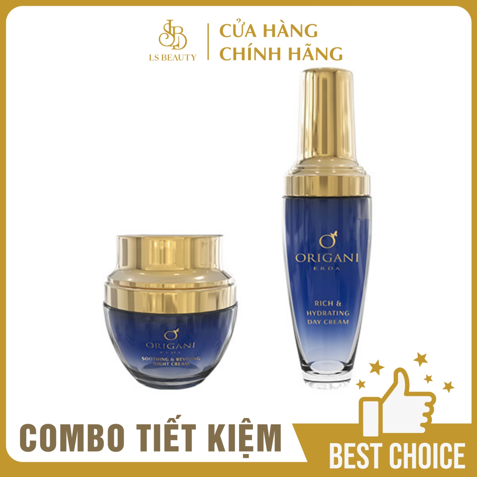 Combo Kem Dưỡng Đêm + Kem Dưỡng Ngày Origani Erda - Erda Rich Hydrating Day Cream + Night Cream Soothing And Reviving,  Có Chứng Nhận Hữu Cơ - Xuất Xứ Úc