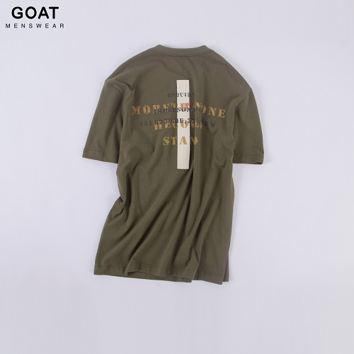 Áo Thun Nam Tay Ngắn In Chữ Trẻ Trung GOAT MENSWEAR