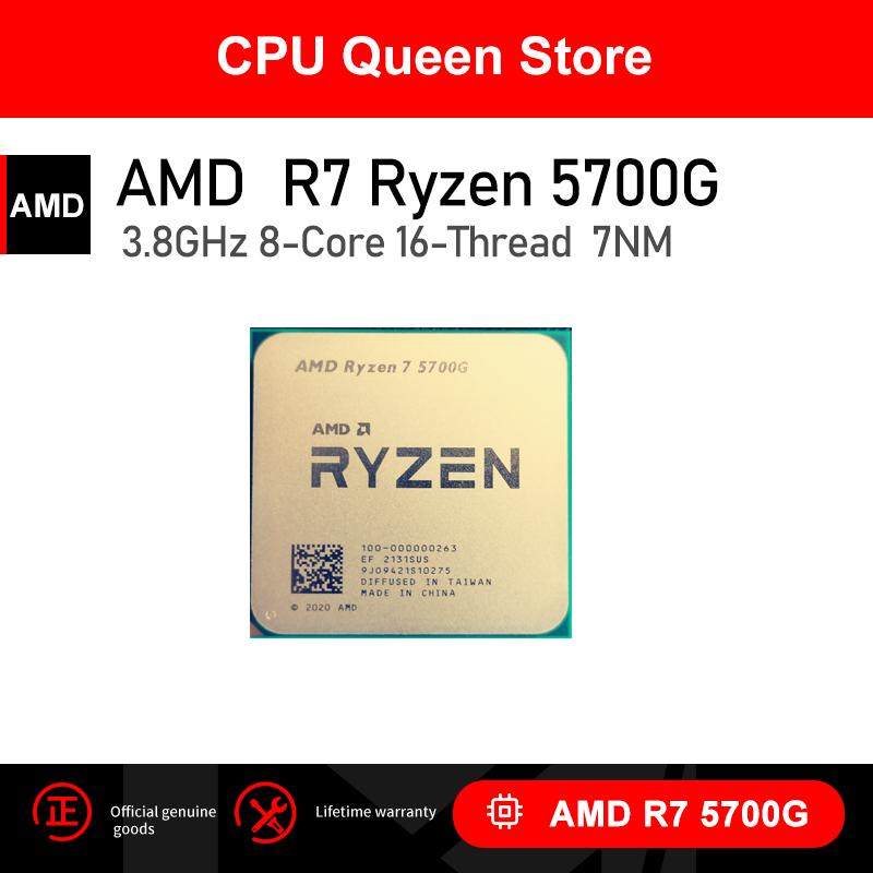 Mới! AMD R7 5700G Ryzen 7 5700G 3.8GHz 8 Nhân 16 Luồng 65W Bộ Vi Xử Lý L3=16M 100-000000263 Ổ Cắm AM4 Mới Nhưng Không Có Quạt