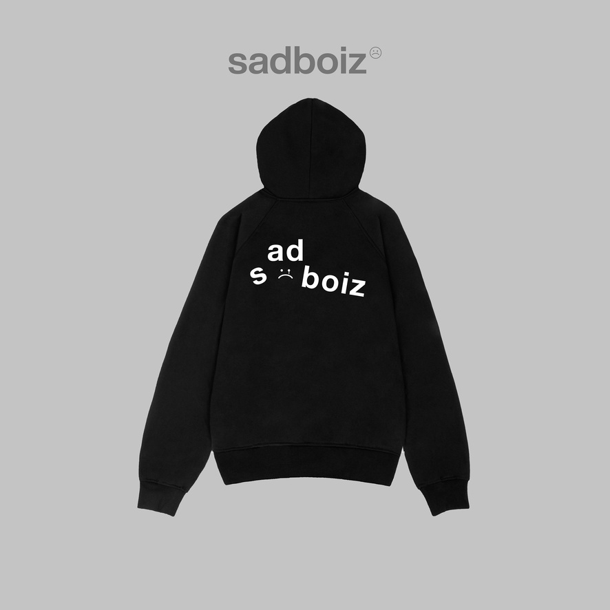 Áo hoodie nam nữ , áo hoodie thêu chữ sadboiz mặt buồn đáng yêu
