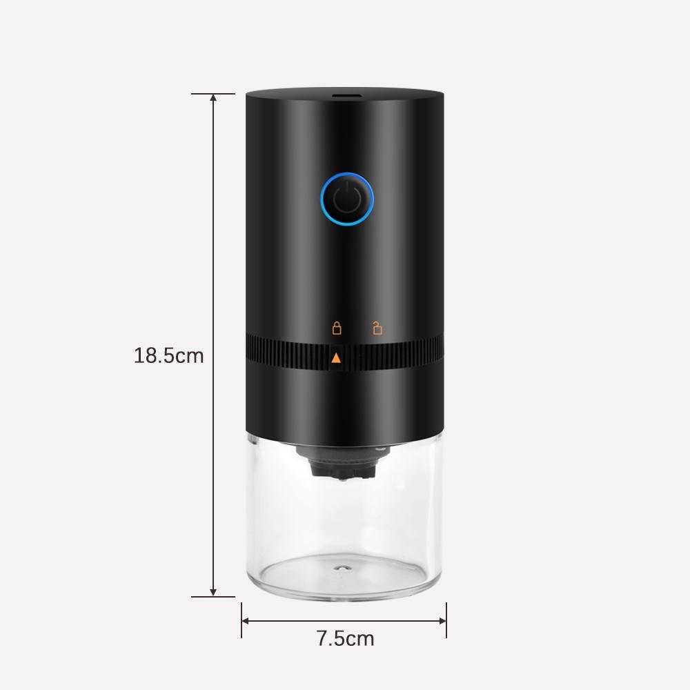 Máy xay cà phê Mini Electric BURR di động có thể điều chỉnh với buồng chứa tháo rời, xay mịn