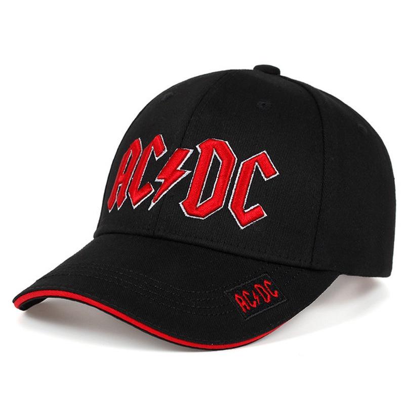 AC band baseball cap fashion commemorative cap hip-hop singer hat casual outdoor cap hip-hop snapback cap
