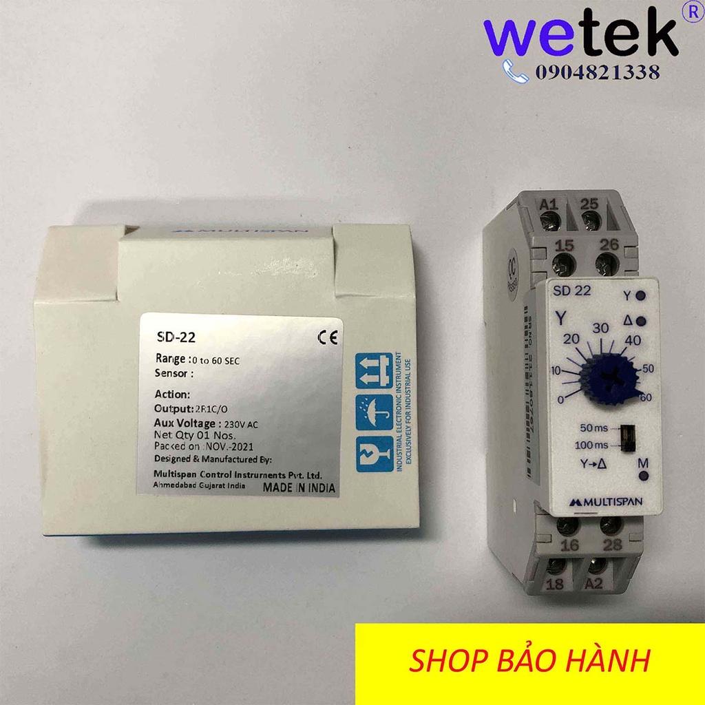 Multispan SD-22 Timer Sao Tam giác cài Din, nhỏ gọn và hiệu quả