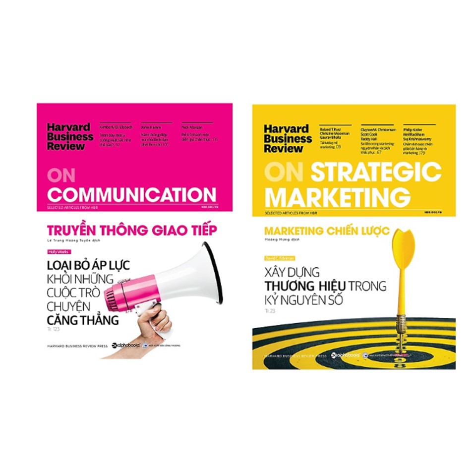 Combo HBR On: Harvard Business Review - ON COMMUNICATION - Truyền Thông Giao Tiếp + Harvard Business Review - ON STRATEGIC MARKETING - Marketing Chiến Lược + Harvard Business Review - ON STRATEGY - Chiến Lược + Harvard Business Review - On Innovation - Đổ