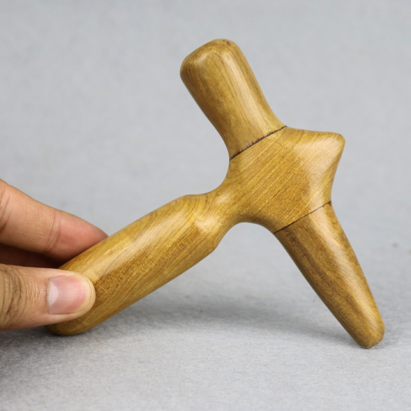 Dụng cụ day ấn huyệt chữ thập bằng gỗ thơm | Mỹ Nghệ Phương Chi