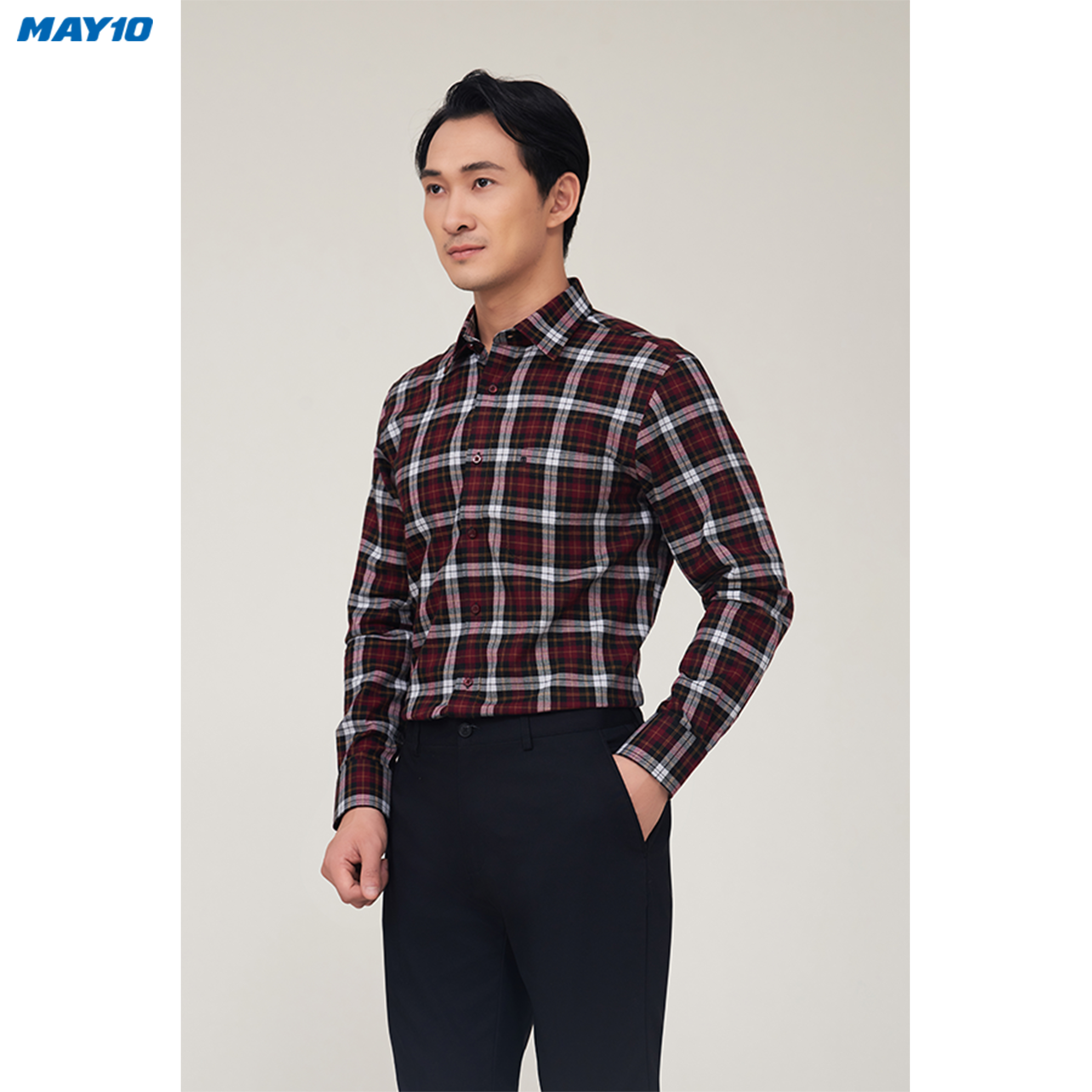 Sơ mi nam dài tay May10 form Regular mã 010123056OL 15