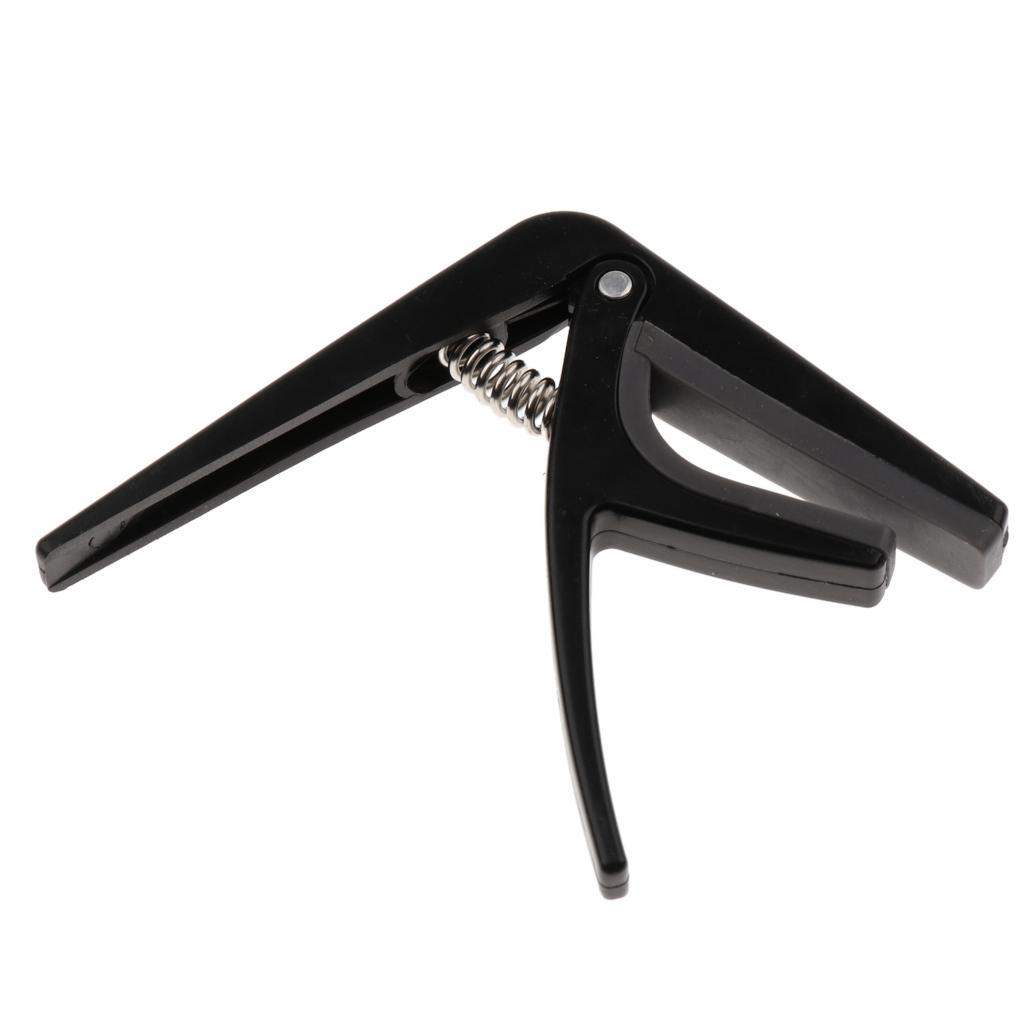 2-4pack 1pc Ukulele Guitar Capo Tuner Trigger Quick Change Key Clamp Black