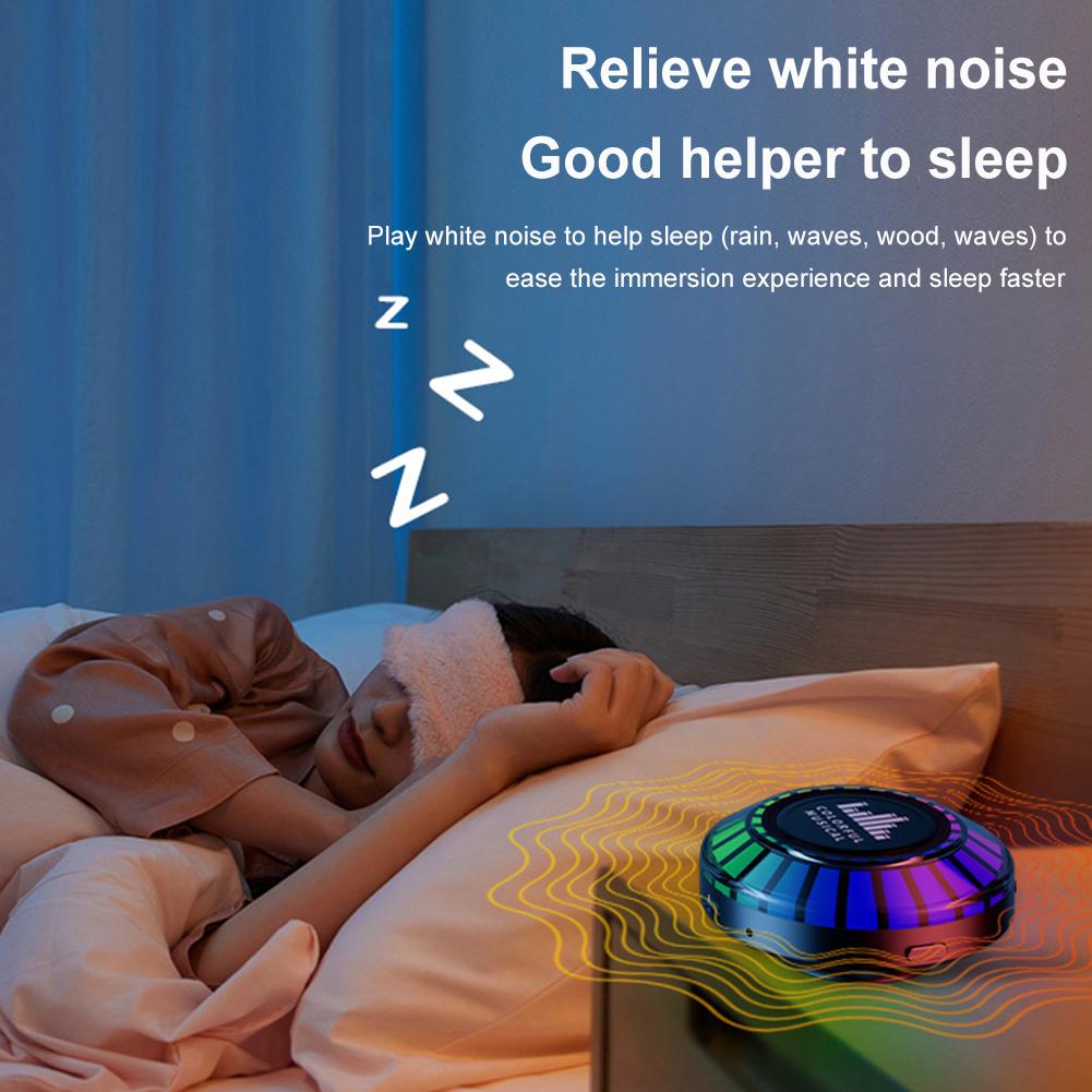 Dẫn truyền xương Loa âm thanh nổi Bluetooth Điều khiển ứng dụng Hộp âm thanh nổi Hộp thu ánh sáng khí quyển Đèn thu âm mini HiFi không dây Màu sắc: F8
