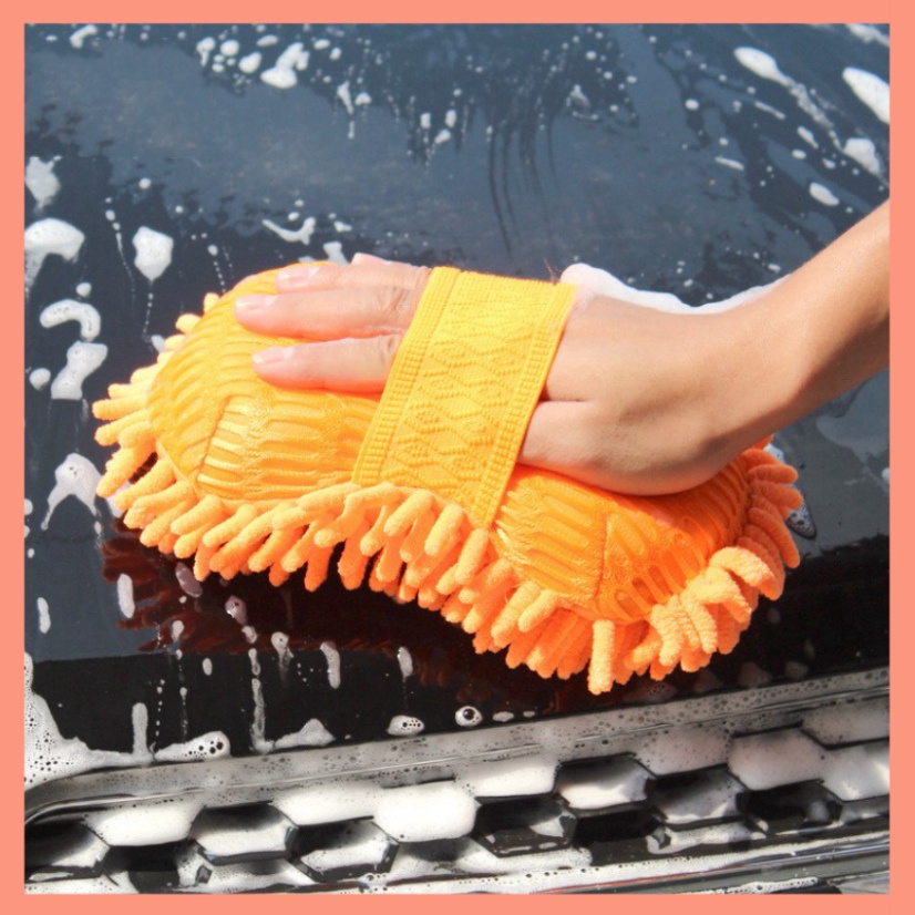 Miếng san hô rửa xe Microfiber siêu mịn tiện dụng