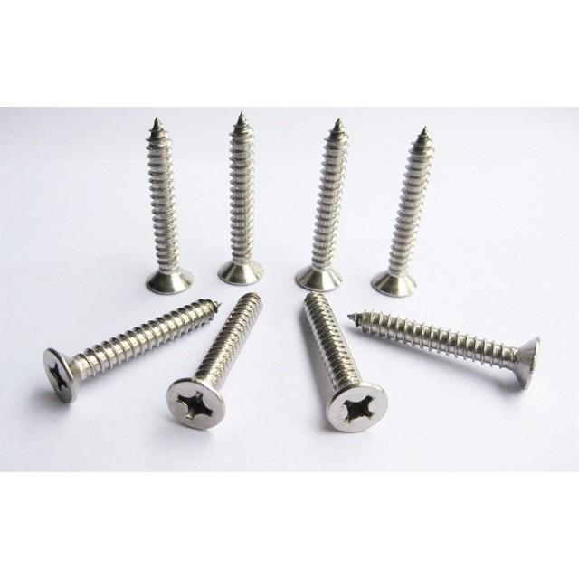 Combo 20 con vít gỗ đầu bằng 4 cạnh INOX, M3 M4 M5 M6 M8