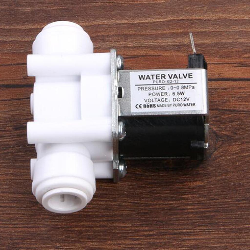 3/8 Inch 12V Inlet Feed Water Solenoid Valve, Made of food-grade POM plastic, 100% non-toxi