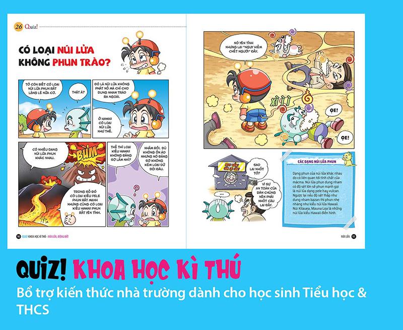 Quiz! Khoa Học Kì Thú: Núi Lửa Động Đất (Tái Bản 2020)