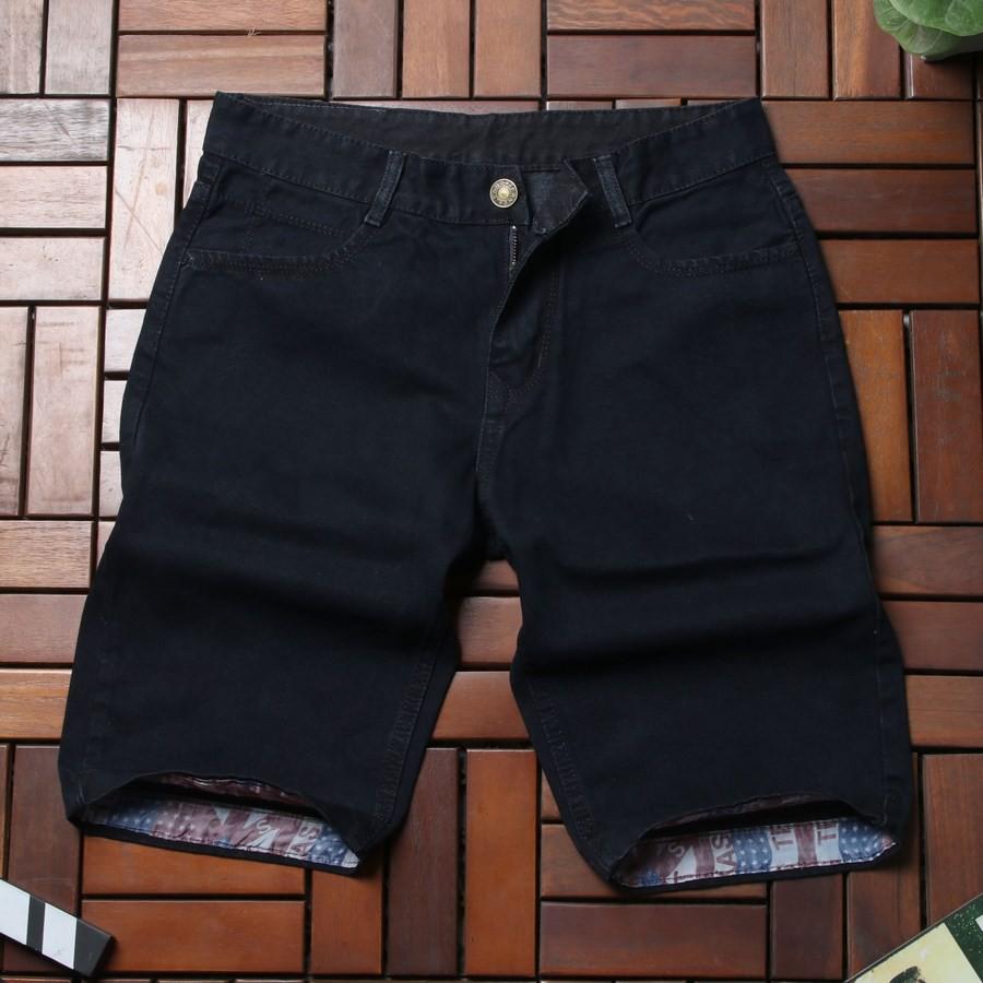 Quần short jean nam đen GN169 Gấu Nâu