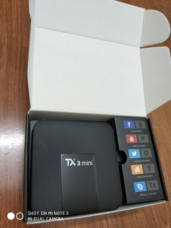 Đầu thu android tv box TX3 MINI ROM 16GB RAM 1GB XEM PHIM 4K