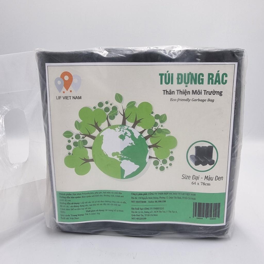 TÚI RÁC 3 CUỘN CỠ ĐẠI (65x78) THÂN THIỆN MÔI TRƯỜNG - LIFVIETNAM