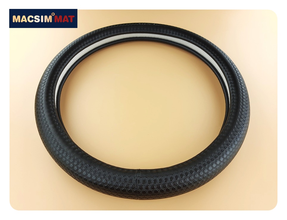 Bọc vô lăng cao cấp Macsim mã L618 mới chất liệu da thật - Khâu tay 100% size M màu be, đen, nâu