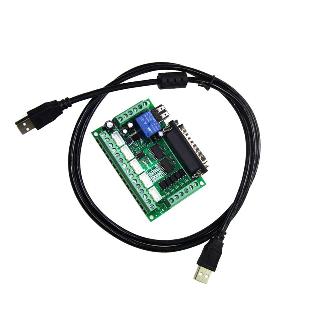 5 Axis Stepper Motor Driver Controller CNC Interface Breakout Board