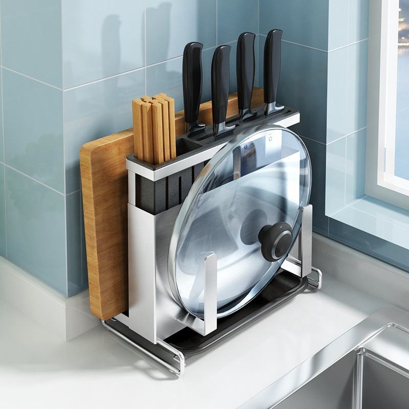Kệ để đồ nhà bếp, kệ dao thớt đa năng Eckbert SUS304 Cao cấp