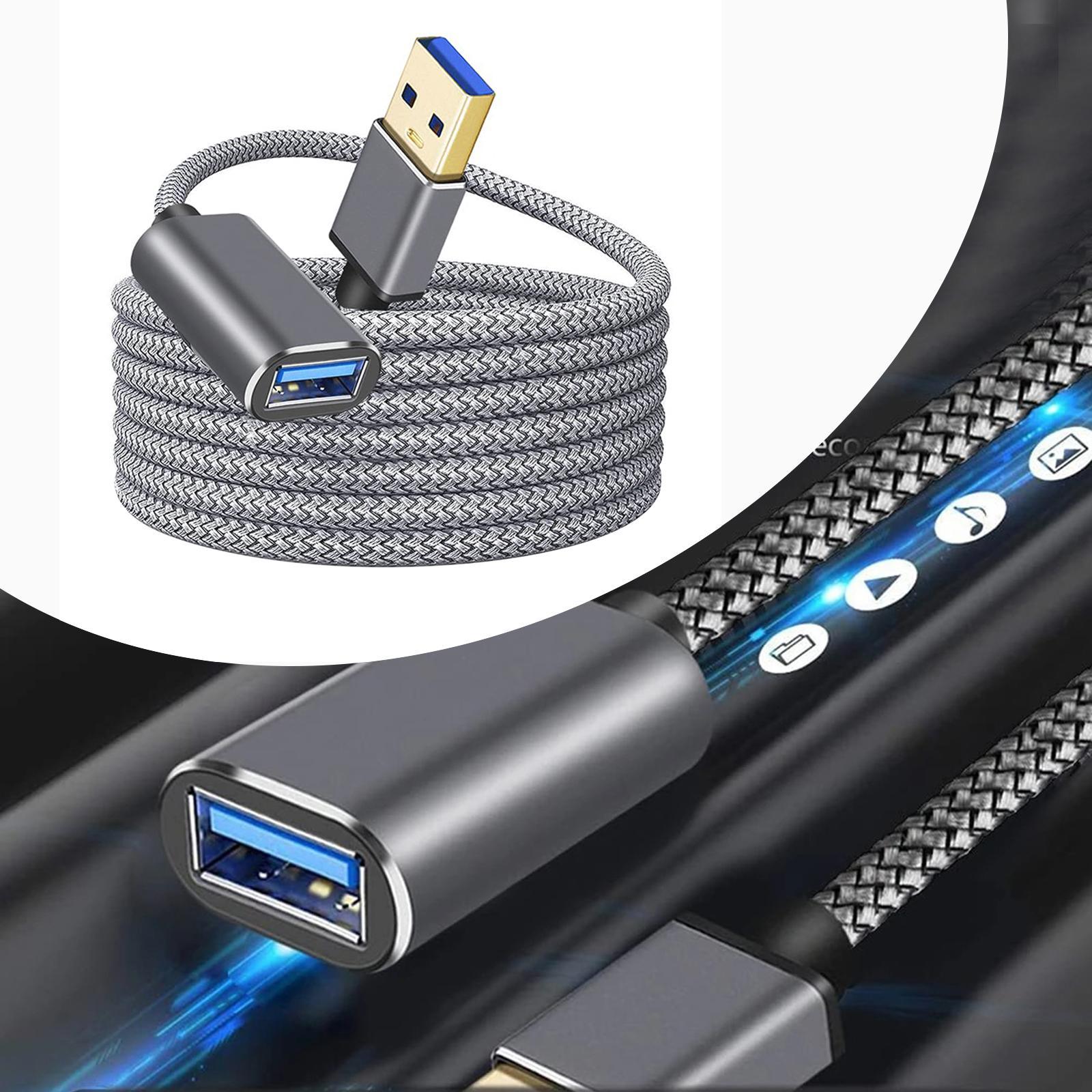 USB 3.0 Extension Cable Portable Extension Cord Durable Data Transfer