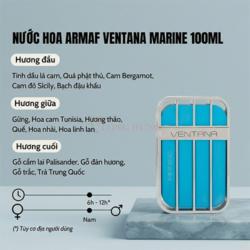 Nước hoa Armaf Ventana Marine (100ml) - Hàng chính hãng