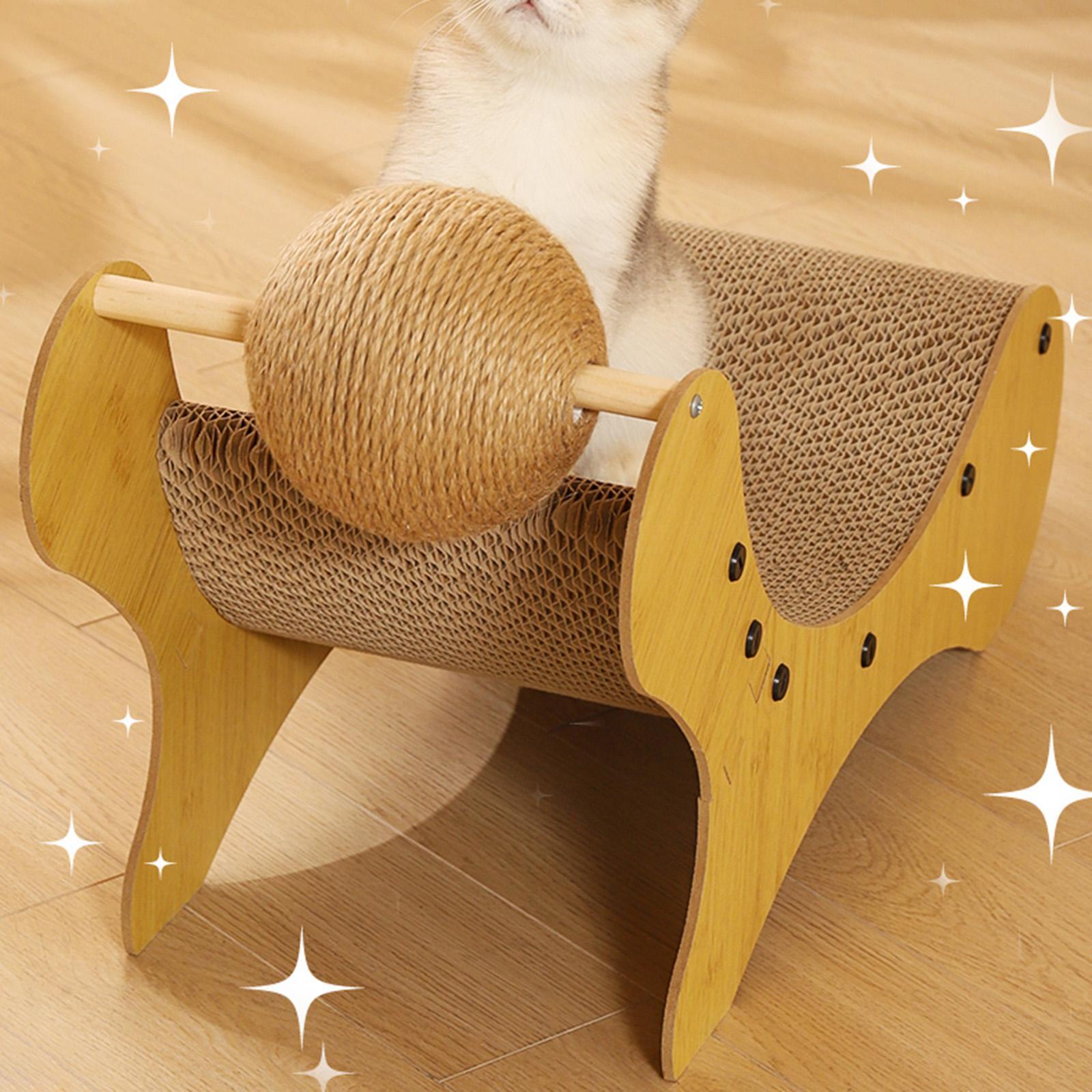 Cat Scratching with Sisal Cat Scratching Ball for Kitty Cardboard Lounge Bed