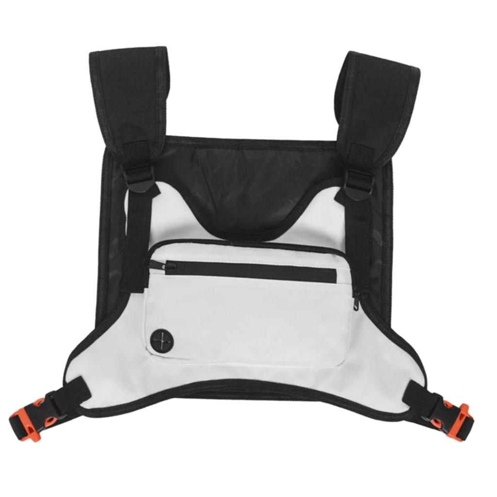 Tactical Vest Pouch Pack Bag Chest Recon Bag Utility Gadget Pouch Black