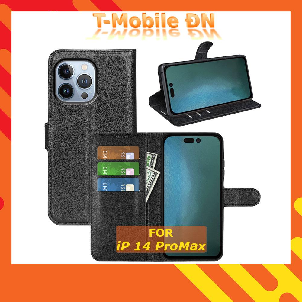 Bao da cho iPhone 14/14Plus/14Pro/14Promax, Ốp lưng 2 mặt có nắp gập và chống xem phim cho iPhone 14 Pro max Plus