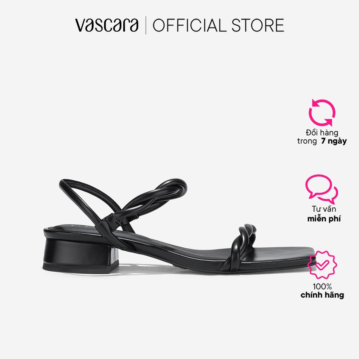 Vascara Giày Sandals Quai Xoắn - SDK 0343