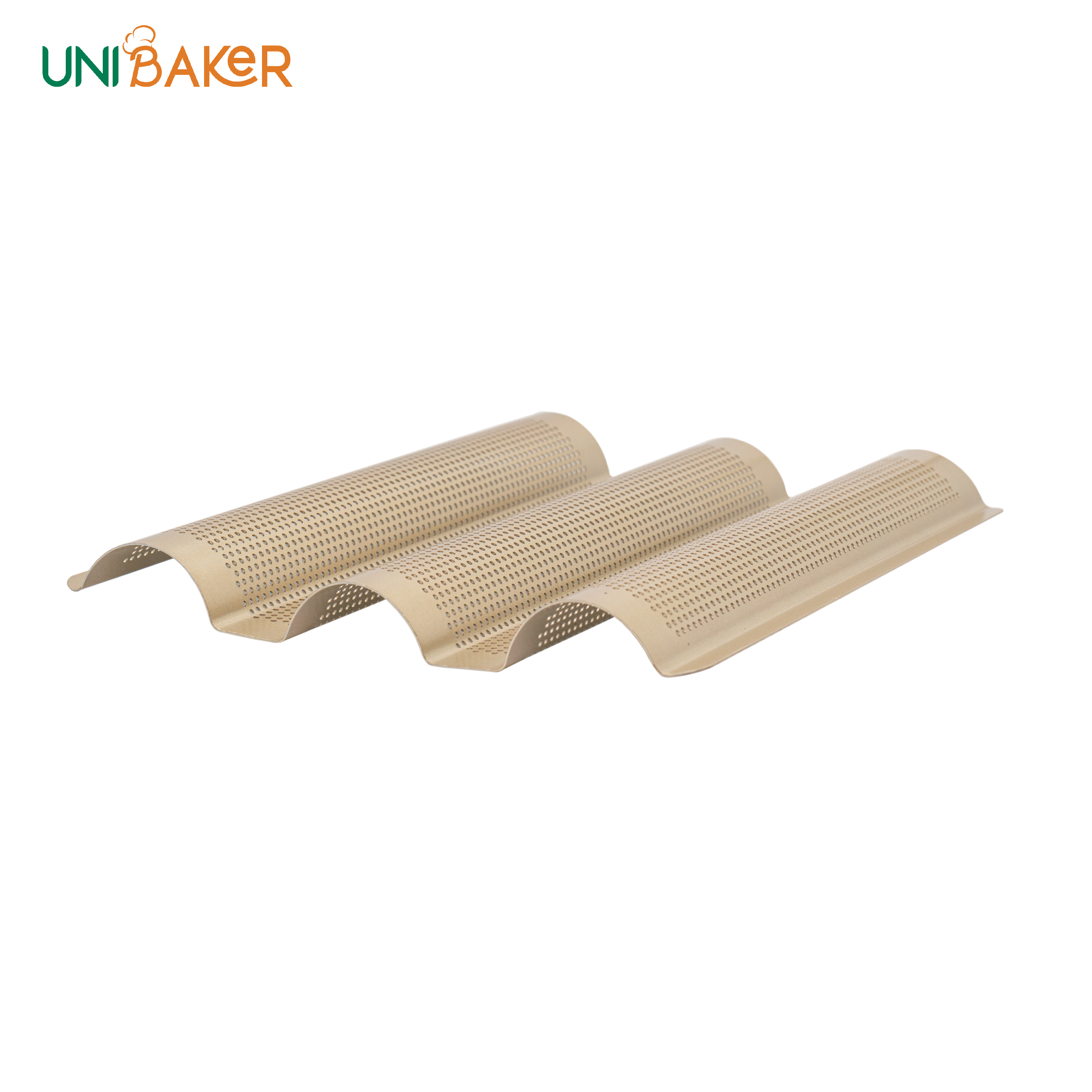 KHAY BÁNH MỲ CHỐNG DÍNH 3 SÓNG NHỎ UNIBAKER MB157