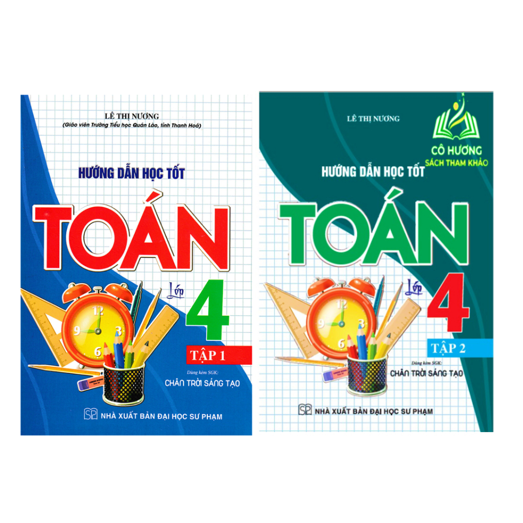 Sách - Combo Hướng Dẫn Học Tốt Toán Lớp 4 - Tập 1 + 2  HA