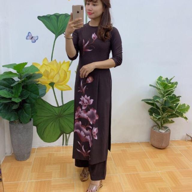 Áo lam đi chùa ,đồ phạt tử . Áo dài đi chùa