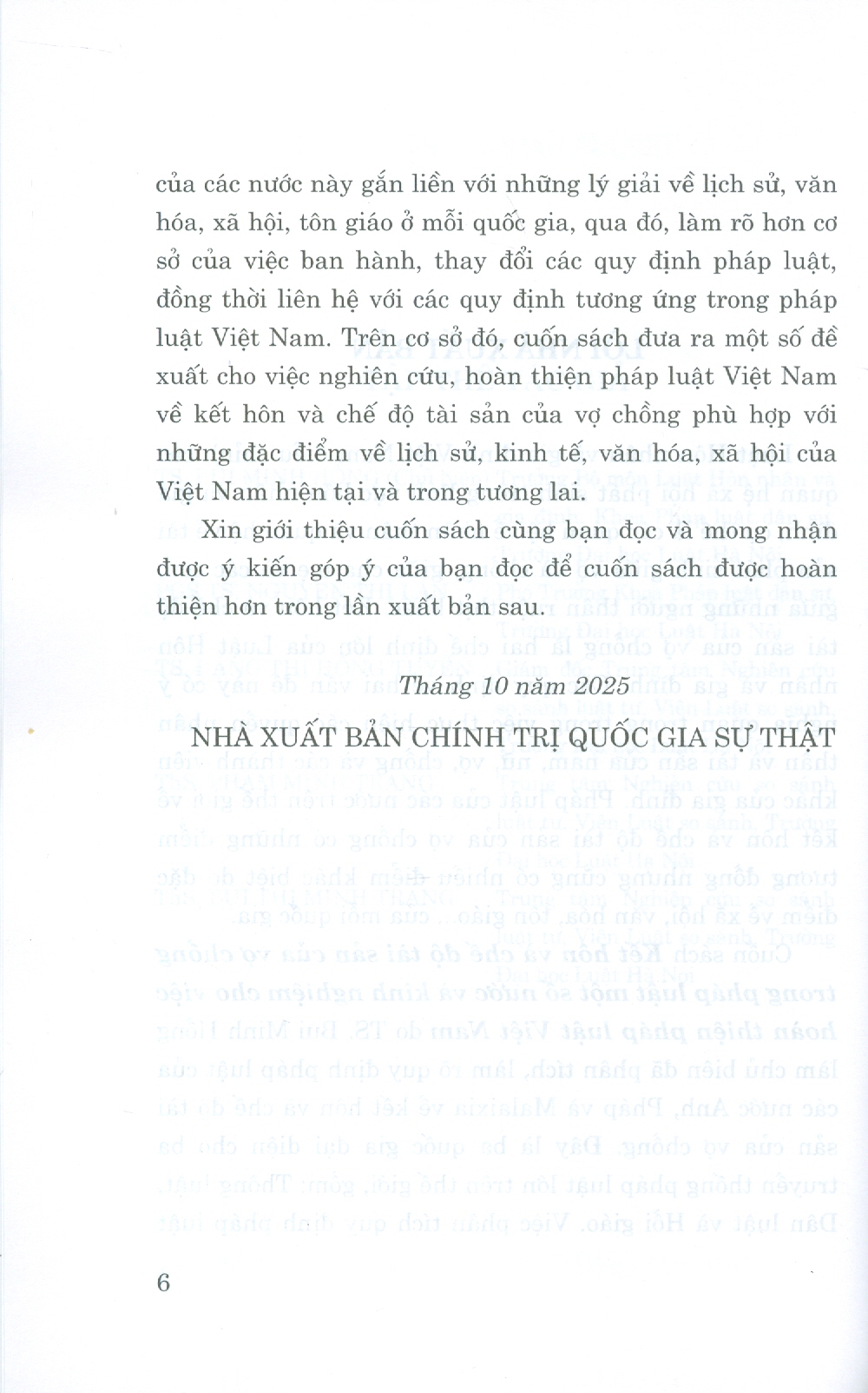 Kết Hôn Và Chế Độ Tài Sản Của Vợ Chồng Trong Pháp Luật Một Số Nước Và Kinh Nghiệm Cho Việc Hoàn Thiện Pháp Luận Việt Nam (Sách Chuyên Khảo)