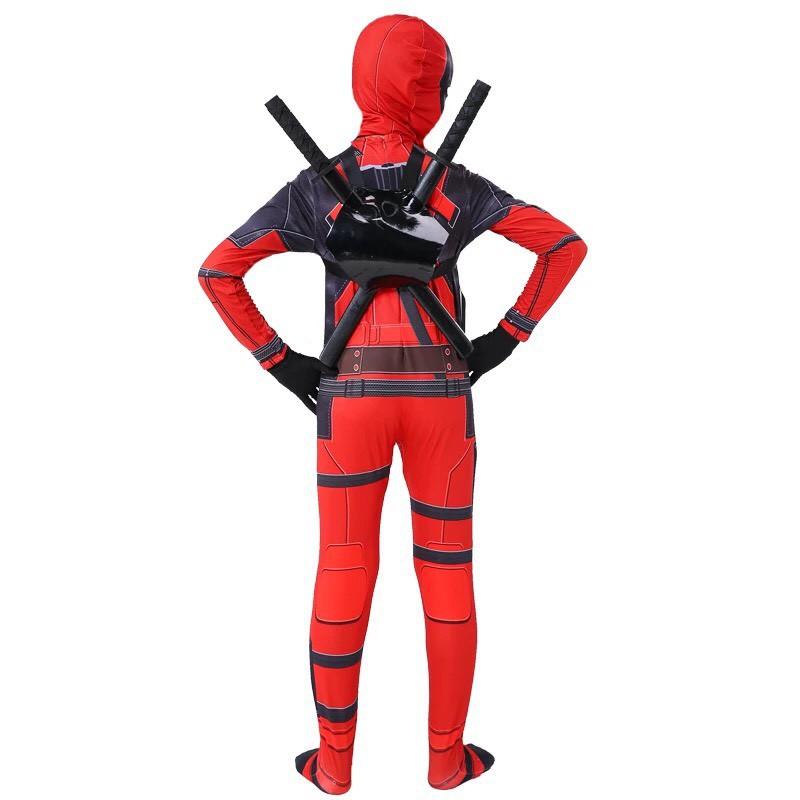Trang Phục Hóa Trang Siêu Anh Hùng DEADPOOL Cho Trẻ Em, Người Lớn Có Ảnh Thật, Không Kèm Kiếm