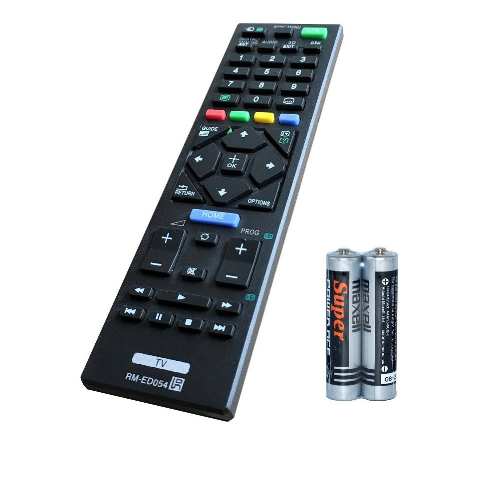 Remote Điều Khiển Dành Cho TV LED, TV 3D, Internet TV SONY RM-ED054 Grade A+ (Kèm Pin AAA Maxell)