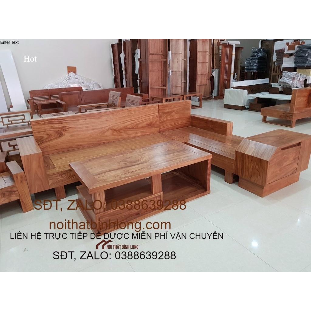 Bàn ghế phòng khách thiết kế sang trọng hiện đại gỗ hương xám kích thước vừa và lớn - Nội thất phòng khách