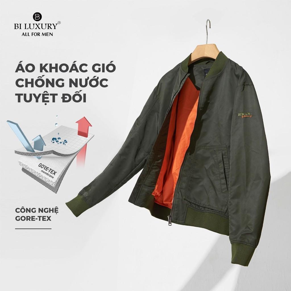 Áo Khoác Nam Bomber Chính Hãng Biluxury Chất Vải Dù Hai Lớp Lót Lông Cao Cấp,Chống Nước Cản Gió 4AG2T007