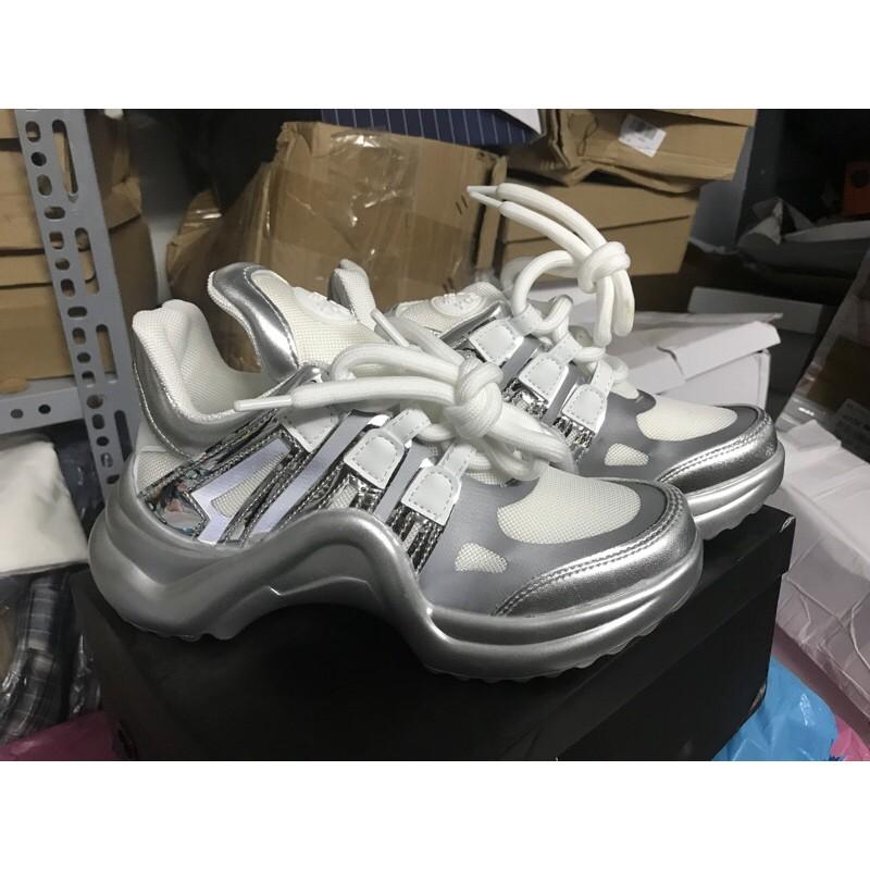 Giày L.V Giày nữ Sneaker hot 2020 kèm ảnh thật - GIÀY ĐẾ CONG flatform sneaker