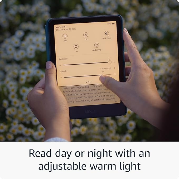 Combo Máy đọc sách Amazon Kindle Paperwhite 6 (Gen 12th) Kèm Bao Da, Mới nguyên Seal - Hàng chính hãng